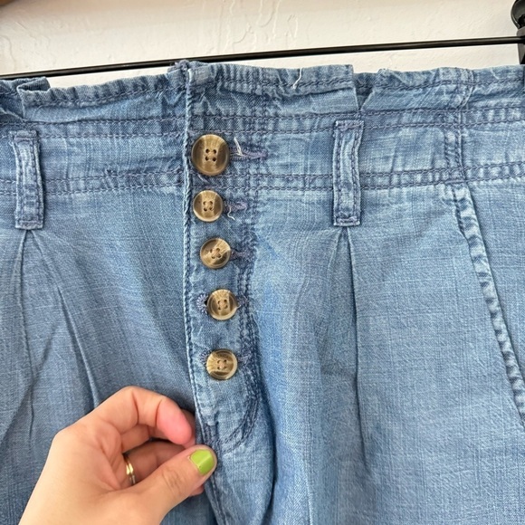American Eagle Shorts Lyocell High Rise Button Front Fly Lightweight Size 0 - Picture 3 of 9